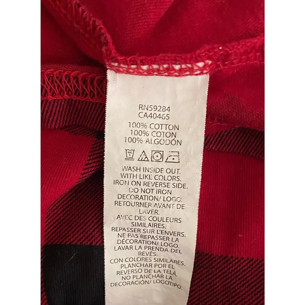 The Children's Place Girls Long Sleeve Dress Red and Black Size Med 7/8 - Picture 3 of 4